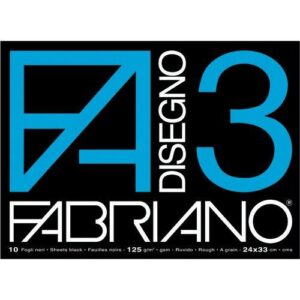FABRIANO блок за рисуване 125г черна х-я