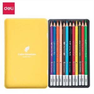 Цветни моливи Deli Color Emotion 12 цв метална кутия