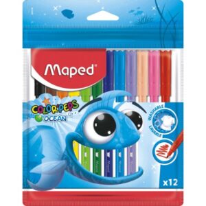 ФЛУМАСТЕРИ Мапед COLORPEPS ОКЕАН 12цв C3