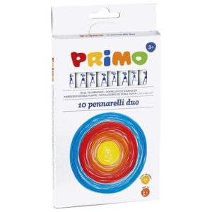 Флумастери двувърхи PRIMO 10цв