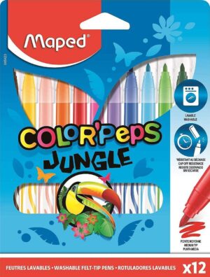 Флумастери MAPED COLORPEPS ДЖУНГЛА 12цв