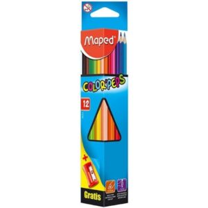 МОЛИВИ ЦВЕТНИ МапедCOLOR PEPS12цв.+остр.ВИВО