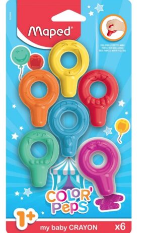 Пласти пастели Maped Color Peps Baby 6цв