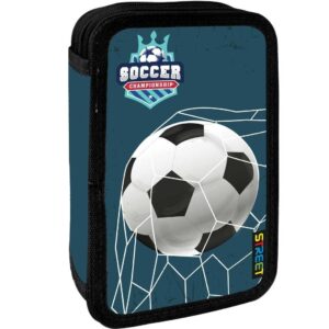 Несесер Street Soccer 3 празен 2 ципа 20х4х14