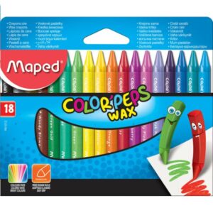 Восъчни пастели Maped 18цв