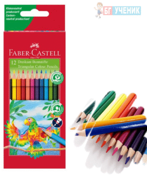 FABER-CASTELL ЦВ МОЛИВИ TRIANGULAR 12ЦВ
