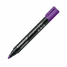Маркер перманентен Staedtler lumocolor 352 лилав объл