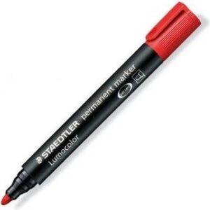 Маркер перманентен Staedtler lumocolor 352 червен
