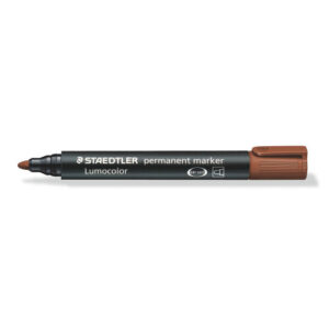 Маркер перманентен Staedtler lumocolor 352 кафяв объл