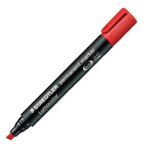Маркер перманентен Staedtler lumocolor 352 червен скосен