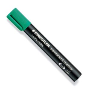 Маркер перманентен Staedtler lumocolor 352 зелен скосен
