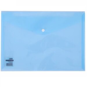 Папка с копче Deli AURORA E5505 A4, PP, 160 mic, прозрачно светлосиня