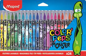 ФЛУМАСТЕРИ MAPED COLOR PEPS MONSTER 24ЦВ