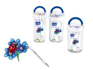 Маркери двувърхи Spree Art Soft Brush/Fine Tip в цилиндър 24 цв