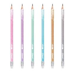 Моливи Maped Glitter HB + гума