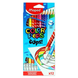 Цветни моливи Maped Color Peps изтриваеми 12 цв