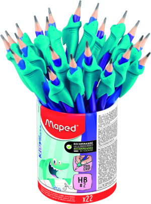 Молив Maped Black Peps HB + ръкохватка Kidy Learn