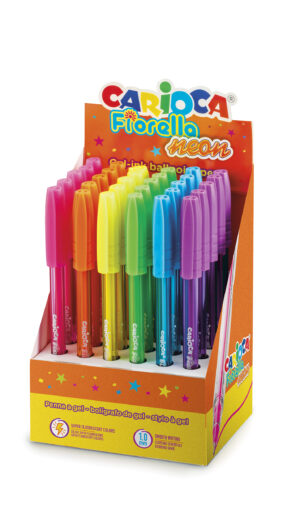 Химикалка Carioca Fiorela Gel Neon
