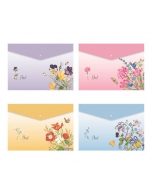 Папка с копче, A4, PP,Spree Floral