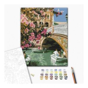 Рисуване по номера BRUSHME, с подрамка 40*50см /Пролетна Венеция