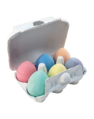 Тебешир цветен Jumbo Egg 6 бр. в картонена кутия