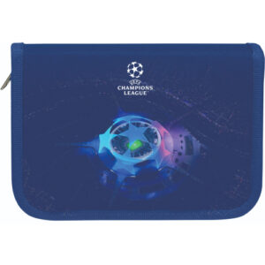  Несесер UEFA 1 цип 2 прегради празен 21*4*14см син