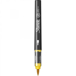 Акрилен маркер с връх четка Sharpie Brush - жълт