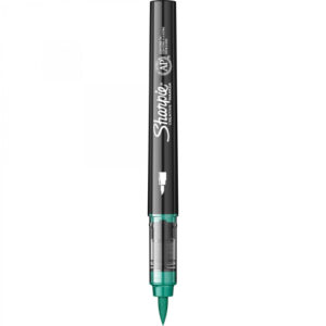 Акрилен маркер с връх четка Sharpie Brush - зелен