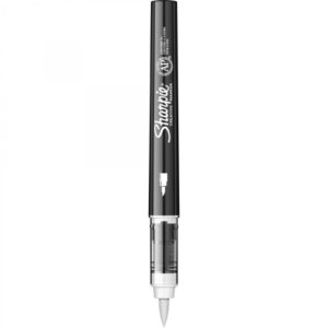 Акрилен маркер с връх четка Sharpie Brush - бял