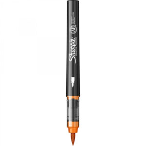 Акрилен маркер с връх четка Sharpie Brush - оранжев