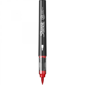 Акрилен маркер с връх четка Sharpie Brush - червен
