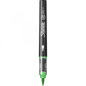 Акрилен маркер с връх четка Sharpie Brush - смарагдово зелен
