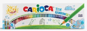 Цветни моливи CARIOCA Tita Rainbow, 50 цвята
