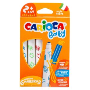 Маркери за рисуване Carioca Baby 6 цв 2+