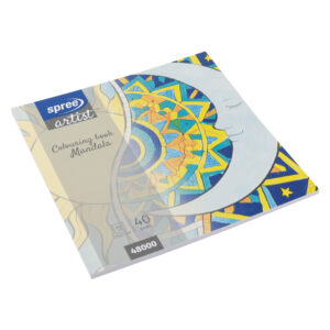 Книжка за оцветяване Spree Artist Mandala, 21×21 см, 40 страници