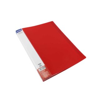 Папка с 30 джоба, A4 PP, червена, Square