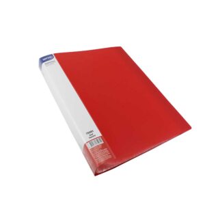Папка с 60 джоба, A4 PP, червена, Square