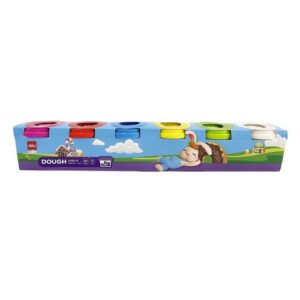 Моделин Deli Genius EH720-6, 6 цвята х 114 г, в кофички